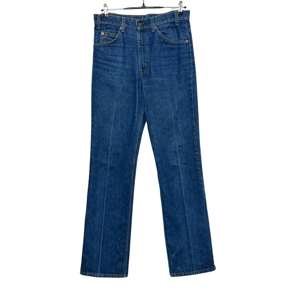Vintage Levis 517 Jeans Mens 32x31 Blue Bootcut Orange Tab Western Cowboy USA